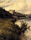 Louis Aston Knight Canvas Paintings - Hilltop Chateau